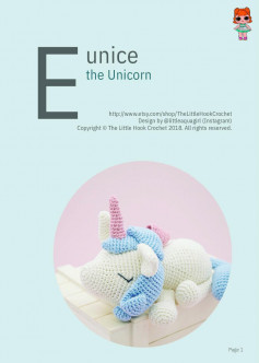 E unice the Unicorn crochet pattern