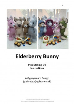 Elderberry Bunny Plus Making crochet pattern