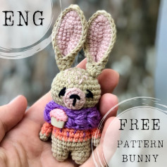 english free pattern bunny
