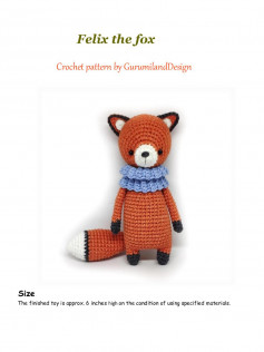 Felix the fox Crochet pattern