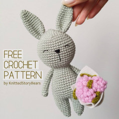 free crochet pattern brown rabbit