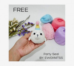 free party seal crochet pattern