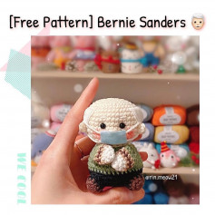 [Free Pattern] Chibi Bernie Sanders 👴🏻