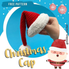 free pattern christmas cap