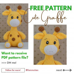 🎉 Free Pattern 🎉 Cutie Giraffe. ❤️