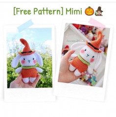 free pattern mini bunny the witch