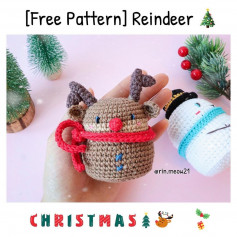 free pattern reindeer christmas
