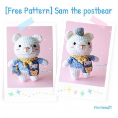 free pattern sam the postbear