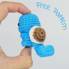 free pattern shiggy keychain crochet pattern