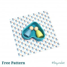 free pattern super simple heart basket