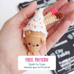 free pattern taiyaki ice cream