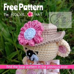free pattern the flower hat