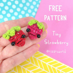 free pattern tiny strawberry