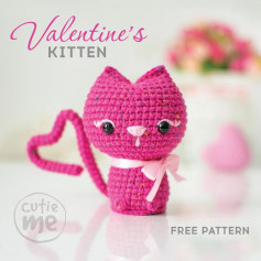 FREE PATTERN valentines kitten