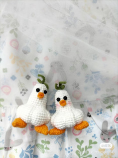 Garlic duck crochet pattern (see text for illustration)