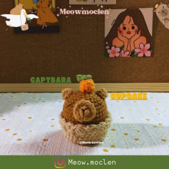 Hướng dẫn móc capybara cupcake
