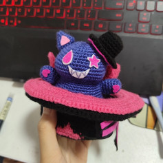 Hướng dẫn móc con mèo trong cái mũ