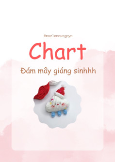 Hướng dẫn móc đám mây giọt nước mũ noel