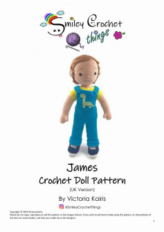 James Crochet Doll Pattern (UK Version)