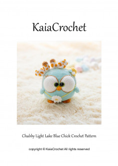 Kaia Crochet Chubby Light Lake Blue Chick Crochet Pattern