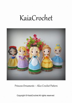 Kaia Crochet Princess Ornaments – Alice Crochet Pattern