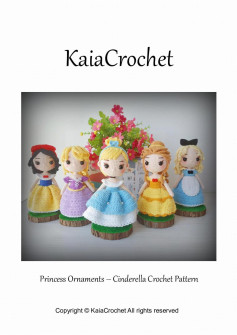 KaiaCrochet Princess Ornaments – Cinderella Crochet Pattern