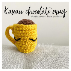 Kawaii chocolate mug FREE PATTERN