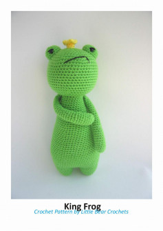 King Frog Crochet Pattern