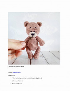 Little bear free crochet pattern