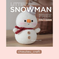 little snowman free crochet pattern