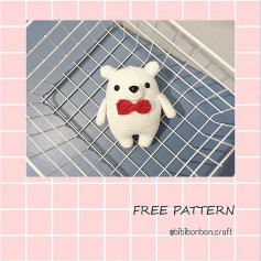 Little white bear free pattern ❤️❤️❤️