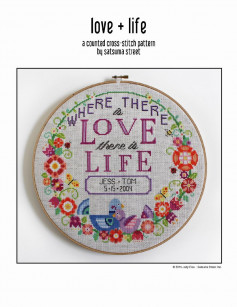 love life a counted cross stitch pattern