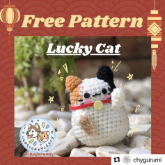 lucky cat FREE PATTERN - ENG