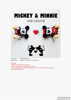 mickey & minnie crochet pattern