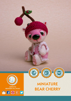 miniature bear cherry crochet pattern