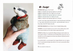 Mr. Badger crochet pattern