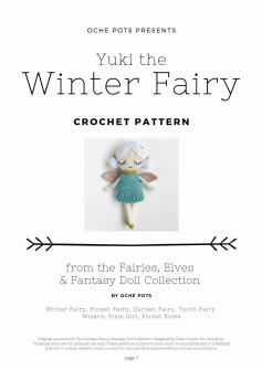 OCHE POTS PRESENTS Yuki the Winter Fairy CROCHET PATTERN