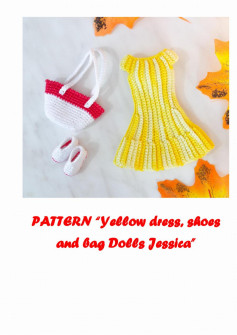 PATTERN “Yellow dress, shoes and bag Dolls Jessica