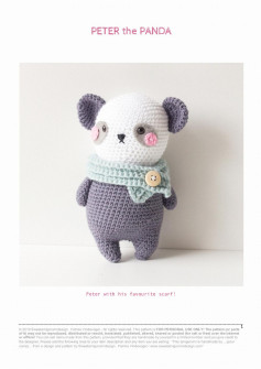 peter the panda crochet pattern