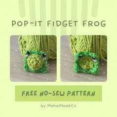 pop it fidget frog free no sew pattern