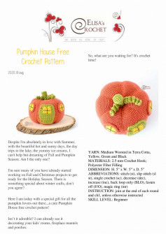 Pumpkin House Free Crochet Pattern