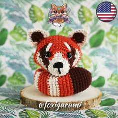 Red Panda english crochet pattern