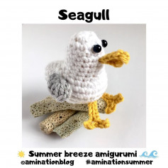 seagull summer breeze amigurumi crochet pattern