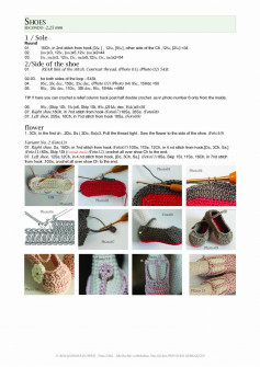 Shoes crochet pattern