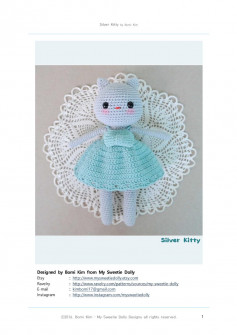 Silver Kitty crochet pattern
