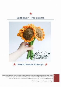 Sunflower - free pattern