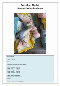 Sweet Posy Blanket crochet pattern