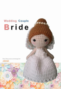 wedding couple birde crochet pattern