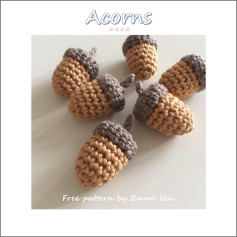 acorns free crochet pattern