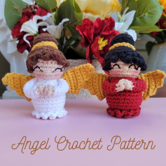 Angel couple crochet pattern